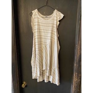 Free people between the lines linen tunic dress